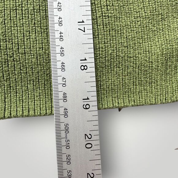 Lululemon SZ 6 Merino Wool Blend Ribbed Turtleneck Sweater Foliage Green - Picture 9 of 10